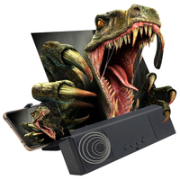Portable 12 Inch 3D HD Amplifier Magnifier Enlarged Folding Design for Phone for Cell Phone Movies Videos Gaming