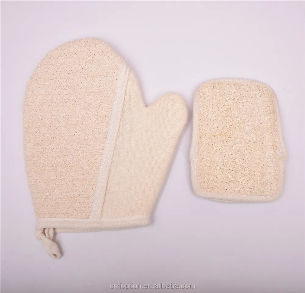 Peeling Luffa Körper handschuh, Spa Mitt reinigt und peelt Ihre Haut in Dusche oder Bad