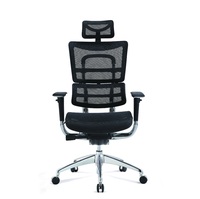 Chaise de bureau pivotante confortable pour ordinateur, chaise ergonomique, chaise en maille respirante avec dossier réglable pour le personnel de bureau