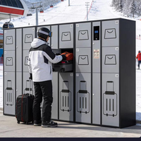 Casier de rangement intelligent pour bagages avec paiement sans argent liquide et en espèces Nayax pour aéroports, gares et espaces publics