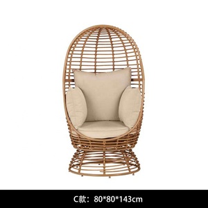 Sillas Columpio Modernas para Exteriores, Tejidas a Mano en Ratán con Cojines Impermeables para Hoteles, Terrazas, Jardín y Patio - Product Image 5