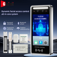 Sistema de Control de Acceso y Asistencia con Reconocimiento Facial Dinámico Ultra-HD de 5 Pulgadas, Máquina Todo en Uno para Exteriores con Reinicio Automático