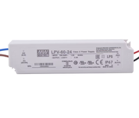 Alimentation à découpage Mean Well LPV-20/35/60/100/150 220V vers 24V/12V, transformateur LED étanche