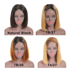 Paquetes de mezcla de embalaje de cabello <span class=keywords><strong>con</strong></span> cierre Extensión de cabello humano para <span class=keywords><strong>trenzas</strong></span> Color peruano Hueso recto 2024 Rubio Ombre Rojo Marrón - Product Image 4