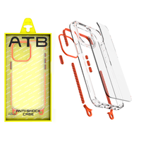 Housse de téléphone plate pour iPhone et Samsung avec emballage de marque ATB