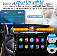 Autoradio Qled 9 10 13 pouces pour voitures, écran tactile, Carplay, autoradio stéréo Gps Fm Am Bt 1 Din 2 Din Wifi, lecteur DVD, autoradio Android