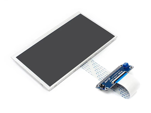 Écran IPS Waveshare 7 pouces 1024x600 pour Raspberry Pi, interface DPI, sans fonction tactile, TFT LCD avec HAT LCD RGB et support LCD K837 - Product Image 4