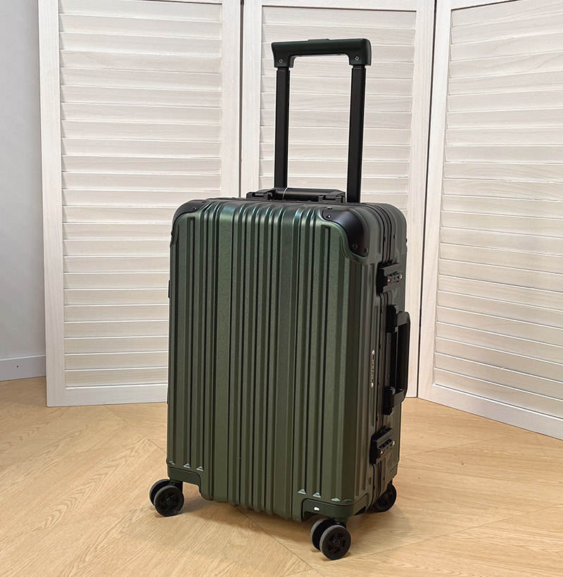 Boîte à cadre en aluminium à surface givrée verte classique