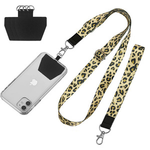 <span class=keywords><strong>Cordon</strong></span> de téléphone à large sangle tendance, réglable pour le cou et à porter en bandoulière, avec crochet métallique et patch universel pour <span class=keywords><strong>iPhone</strong></span> - Product Image 2