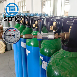 Gas de soldadura de argón 50l inconsútil Gas de argón del <span class=keywords><strong>CO2</strong></span> Gases mezclados del cilindro para industrial - Product Image 5