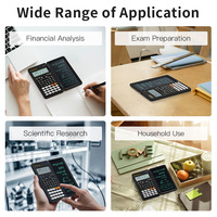 Newyes mis à niveau 552 fonctions 991EX calculatrice scientifique avec tablette d'écriture LCD effaçable solaire et batterie Li double alimentation