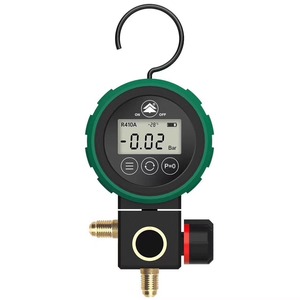 เกจวัดความดันน้ำยาทำความเย็นดิจิตอล Hongsen รุ่น HS-350A แบบสองวาล์ว สำหรับ R410A พร้อมฟังก์ชั่นตรวจจับอุณหภูมิและแรงดัน ใช้สำหรับเติมน้ำยา - Product Image 2