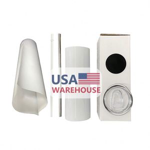 USA Warehouse 50pack 20oz Total Straight Non Tapered <b>Tall</b> Skinny Stainless Steel Vacuum Insulated Tumbler for Sublimation - Product Image 2
