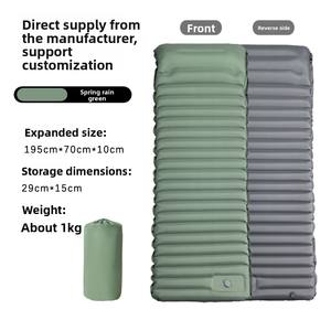 Outdoor-Camping Integrierte Pumpe Aufblasbare Schlafmatte Kombi Mehrpersonen Verdickte 10cm TPU Leichtgewichtige Luftmatratze 195cm Zelt - Product Image 2