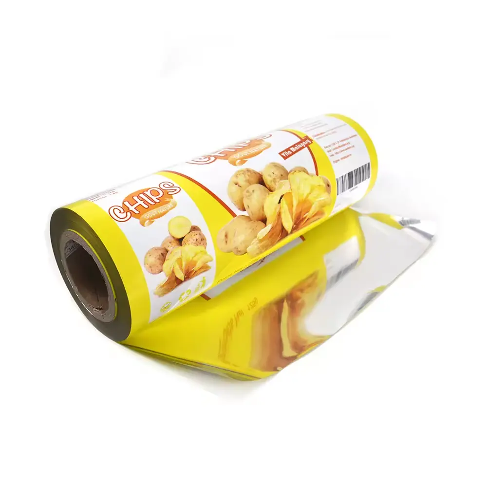 bopp/pet/mylar/pe Laminating Film in Roll with Custom Logo Design Printed For Snack Cookies Packaging