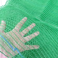Voedselveilige HDPE Raschel-mesh zak met trekkoord voor het bewaren en transporteren van vers fruit en groenten, ademend net