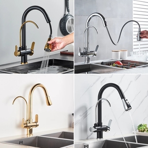 Grifo de <span class=keywords><strong>Cocina</strong></span> de Latón OEM con Filtro Purificador de Agua, Elimina Cloro y Metales Pesados, Grifo de Agua Potable Saludable, Venta de Fábrica - Product Image 5