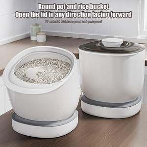 Kitchen Container Bucket Nano Insect-Proof Moisture-Proof Rice Box Grain Sealed Jar Home Storage <b>Pet</b> Dog Food Store Box - Product Image 3
