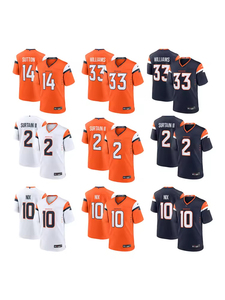 Camiseta de Fútbol Americano de Denver - <span class=keywords><strong>Bo</strong></span> Nix # 10 Patrick # 2 Nik Bonitto # Camiseta con 15 gráficos bordados, ropa unisex para fanáticos - Product Image 1