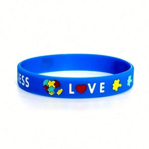Pulseras de Silicona para Autismo, Pulseras de Goma, Personalizables con Logotipos y Texto Promocional, Disponibles en Stock - Product Image 4