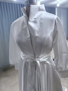 Vestidos Largos Elegantes con Estampado Floral, Multicolor, Cuello Camisero, Manga Larga, Algodón, Vestido Largo para Fiesta, Boda, Noche - Product Image 3