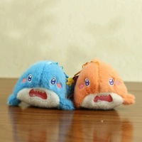 Vente en gros de mini animaux marins en peluche mignons de 10 cm, jouets en peluche moelleux, poulpe, poisson, méduse, baleine, porte-clés et décorations de sac