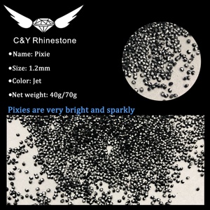CY haute qualité cristal Pixie Non Hot Fix pierre Jet Nail Art strass - Product Image 5