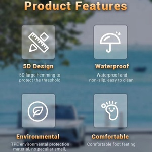 Tapis de voiture écologiques en TPE imperméables et antidérapants, ajustement parfait, faciles à nettoyer, pour Volkswagen ID 4 - Product Image 5