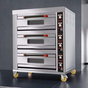 Oven voor 48 liter Viennoiserie Pocket Pizza houtgestookte Zanoli steenoven 68L elektrische grote transportband keramische kaart kip Asar - Product Image 3