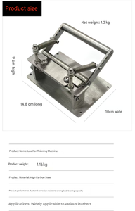 DIY Leder-Spalt- und Schälmachine-Set mit Prägewerkzeug und manuellem Leder-Schäler - Product Image 6