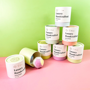 Boîtes de shampooing et bombes de <span class=keywords><strong>bain</strong></span> écologiques, biodégradables et recyclables, emballage rigide avec couvercle mat, base pour savon artisanal, bombes de <span class=keywords><strong>bain</strong></span>, cadeau - Product Image 2