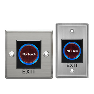 No Touch Door Release <strong>Exit</strong> <strong>Button</strong> NO/NC/COM Sensor Switch LED Indicator for <strong>Access</strong> <strong>Control</strong> 115mmx70mm Panel 12V 3A - Product Image 3