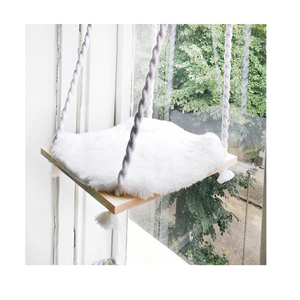 Hamac de fenêtre avec étagères et siège - Product Image 1
