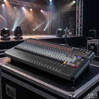 Console de mixage audio 32 canaux avec 8 effets numériques DSP, Bluetooth, USB, en métal, pour karaoké et spectacles sur scène