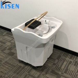 Kisen Nouveau Design Bac de Lavage de Cheveux Moderne pour Salon avec Raccordement Plomberie, Équipement de Spa Capillaire, Fauteuil de Lavage Mobile - Product Image 4