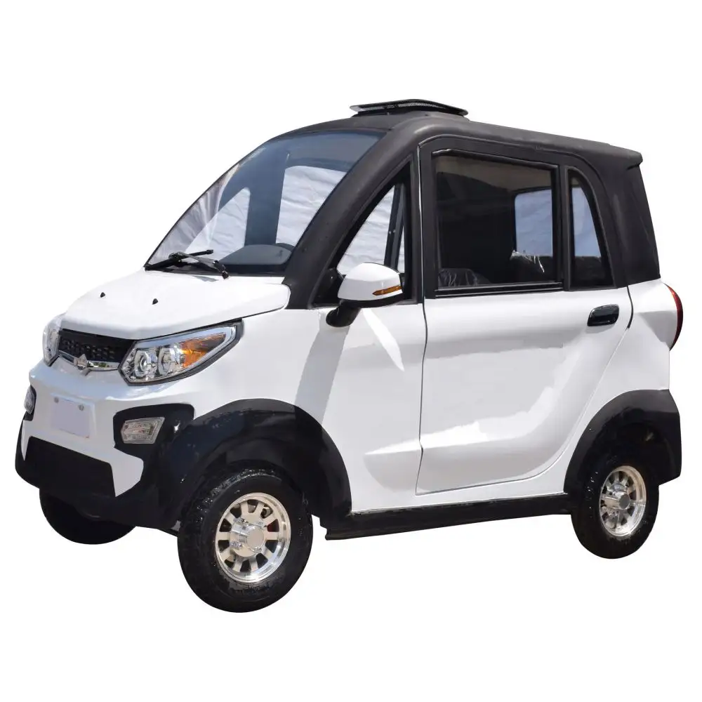 Elderly persons travel commute shopping electric car with three seats take to and bring back kids mini family four wheel car