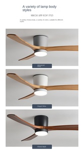 Meilleur prix ventilateur de plafond décoratif vintage de style américain 220 v ventilateur de plafond alimenté par enroulement avec lumière - Product Image 5