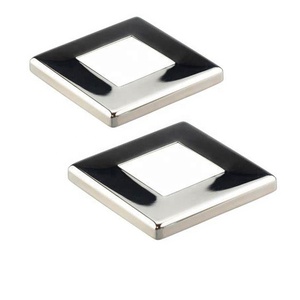 Tùy Chỉnh Thép Không Gỉ Vuông Sàn Bài Mặt Bích Cơ Sở Bìa SS 304 Trang Trí Bìa Cho Dọc Thép Không Gỉ Lan Can Phụ Kiện - Product Image 6