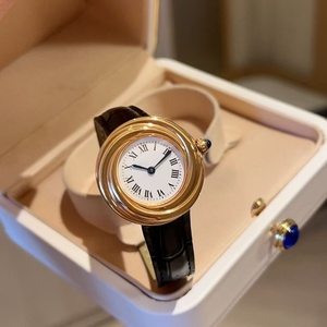 Montre de luxe pour femme, étanche, mouvement Miyota, boîtier en acier inoxydable, bracelet en cuir, cadran à aiguilles facile à lire - Product Image 2