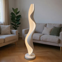 Lampadaire LED contemporain en acier avec abat-jour métallique, intensité variable, blanc neutre 4100K, IRC 80, grande taille pour entrepôt, design moderne sur pied