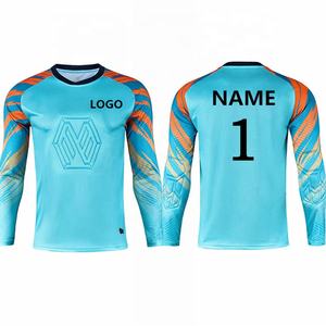 Camisetas de <span class=keywords><strong>portero</strong></span> de fútbol para niños y adultos, camiseta de entrenamiento de manga larga, color negro - Product Image 6