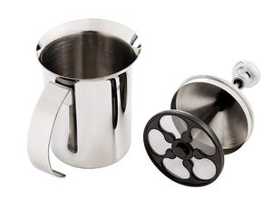 <span class=keywords><strong>Pichet</strong></span> à lait manuel en aluminium avec poignée, couvercle, avec filtre à Double couche, pour friture, Latte <span class=keywords><strong>Cappuccino</strong></span>, - Product Image 5