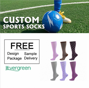 Chaussettes de sport de compression pour femmes et hommes, en coton tricoté, élastiques, respirantes, design <span class=keywords><strong>fantaisie</strong></span>, vente en gros - Product Image 1