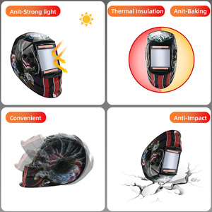 Máscara de Soldadura con Ventana Grande, Máscara Protectora para Soldadores, Protección Facial Completa, Ventana de Visión de Color Real Grande 100*93 - Product Image 6