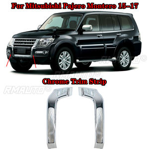 Moldura Decorativa Cromada Inferior para Parachoques Delantero de Mitsubishi Pajero Montero V93 V97 V98 2015 2016 2017 - Product Image 1