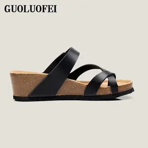 2022 Ladies Casual Sponge Bãi Biển Mùa Hè Phụ Nữ Wedge Flip Flop Dép