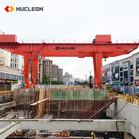 Grue à portique mobile à double poutre montée sur rail de commande de cabine de type Nucelon MG 32 tonnes 40 tonnes 50 tonnes 100 tonnes Prix de la grue à portique