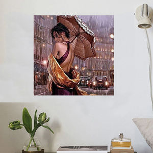 <span class=keywords><strong>Immagini</strong></span> che dipingono con i numeri kit su tela pittura artistica <span class=keywords><strong>donna</strong></span> <span class=keywords><strong>Sexy</strong></span> che tiene l'ombrello dalle figure - Product Image 2