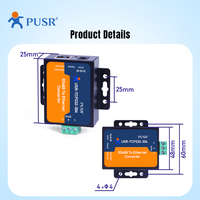 Servidor RS485 a TCP/IP USR-TCP232-304 con Página Web Integrada en el Software de Configuración por Comandos, Convertidor RS485 a Ethernet