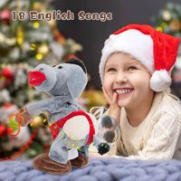 Jouet en peluche personnalisé dansant et chantant âne secouant animal en peluche jouets interactifs jouets en peluche électriques